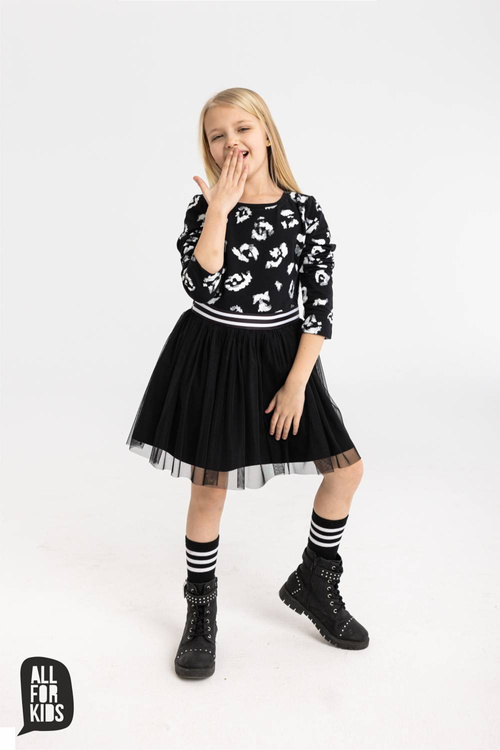Mädchen Kleid Grau