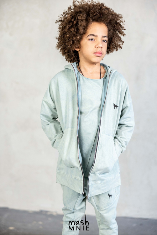Sweatshirt mit Kapuze WILD WOLF Schwarz                                                 