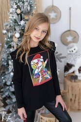 Kizz Tunica Einhorn Schwarze Rose