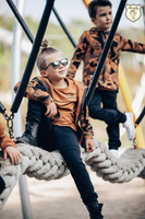 Kids By Voga Black Trousers with Suspenders