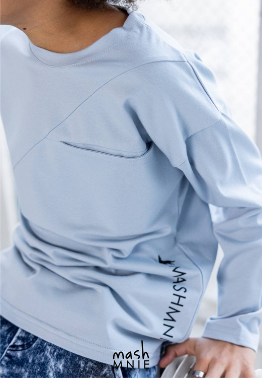 MashMnie Wolf-Langarm-Sweatshirt