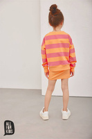All For Kids Bluza Paski Pomarańczowe