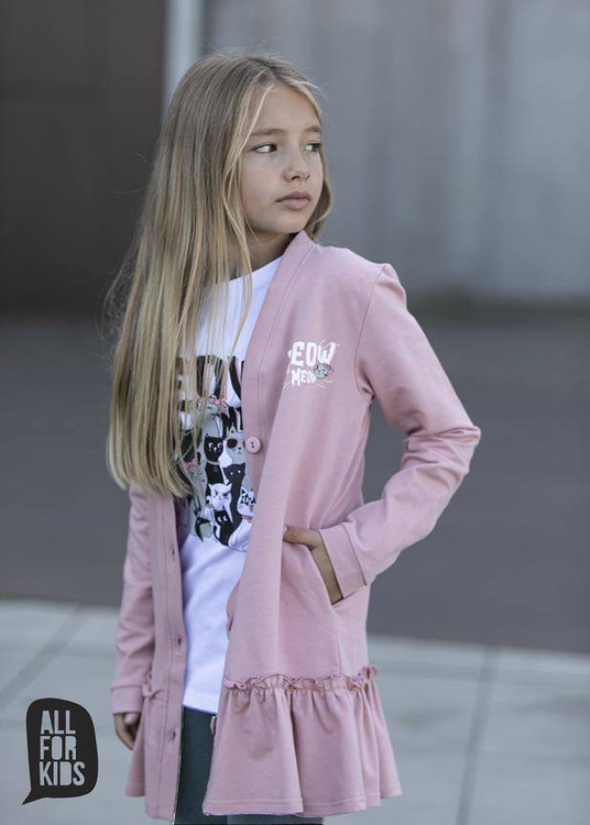 All For Kids Blouse Meow White