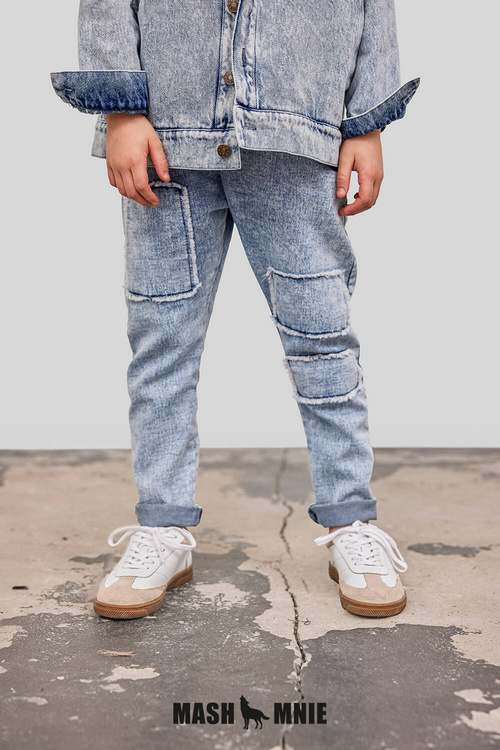 MashMnie Spodnie Jeans Niebieskie