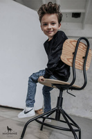 Cotton Team Wolf blouse