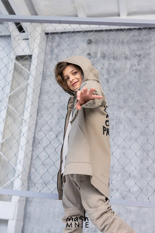 MashMnie Bomber Sweatshirt Beige                                                          