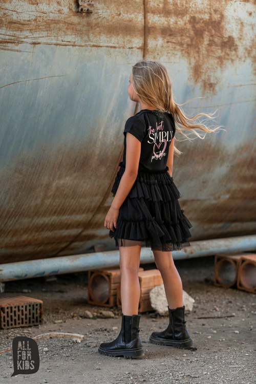 All For Kids Dress Positive Black