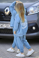 Qba Bluza Rozpinana Błękitna Bomber