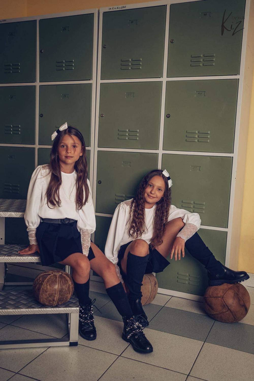 Kiz Spódnico Spodenki School Czerń