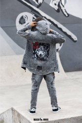 Sweatshirt mit Kapuze WILD WOLF Schwarz