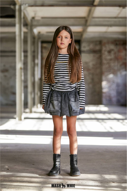 MashMnie Wild Spódnica Jeans Szara