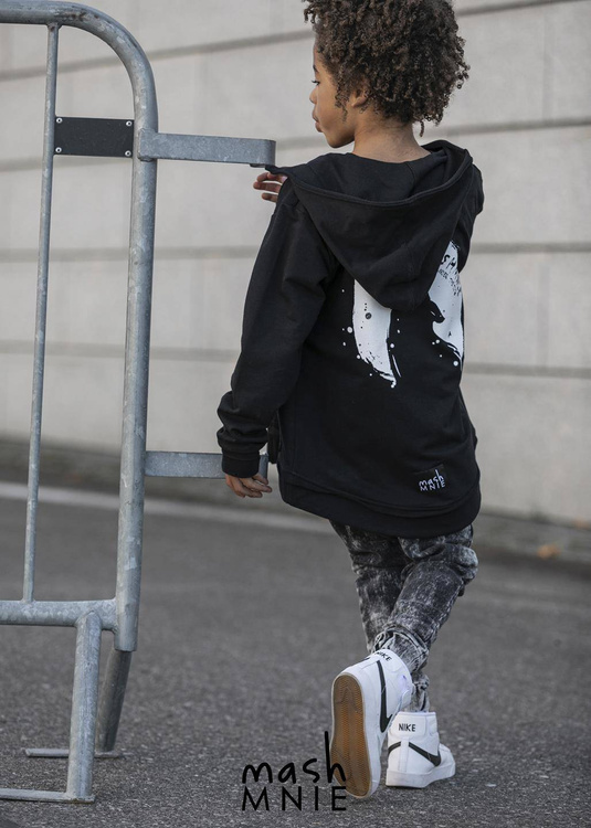 Sweatshirt mit Kapuze WILD WOLF Schwarz                                                 
