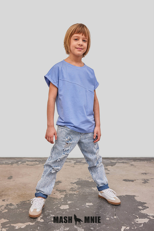 MashMnie Jeansy Boyfriend Blue
