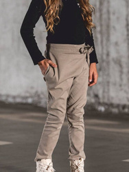 MashMnie Schleifenhosen Beige