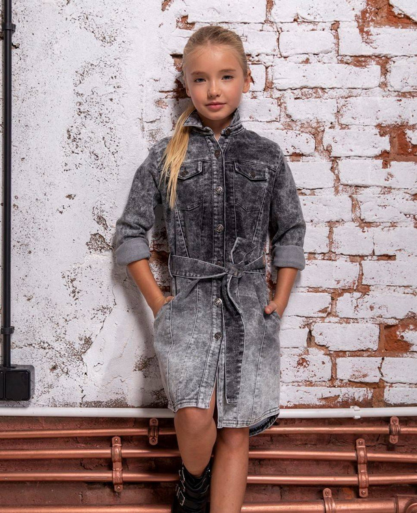 Jeans Dress Grey