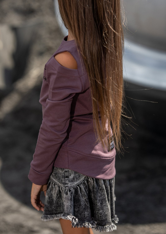 MashMnie Bluza Long Fiolet