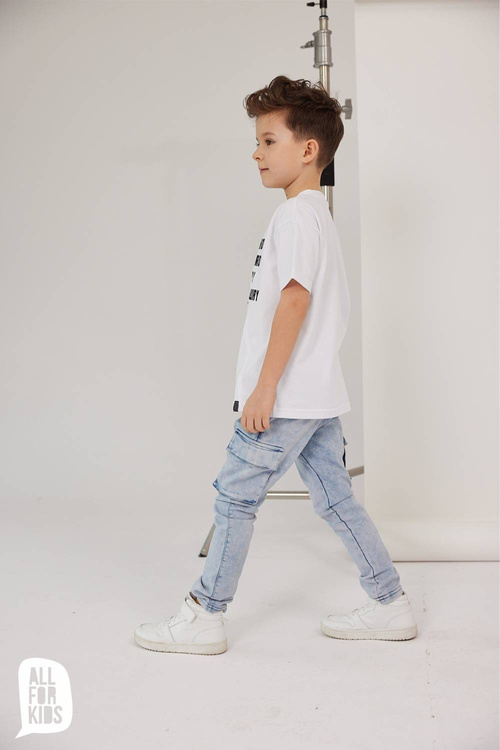 All For Kids T-shirt Napisy Biały