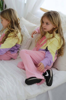 Qba Spodnie Różowe Dzwony