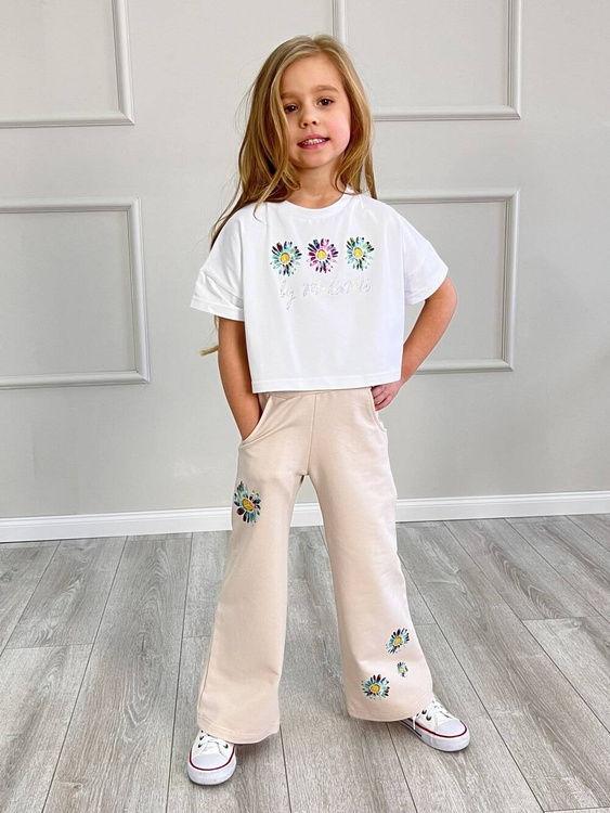 Kiz tracksuit BLANKA white (top + pants)