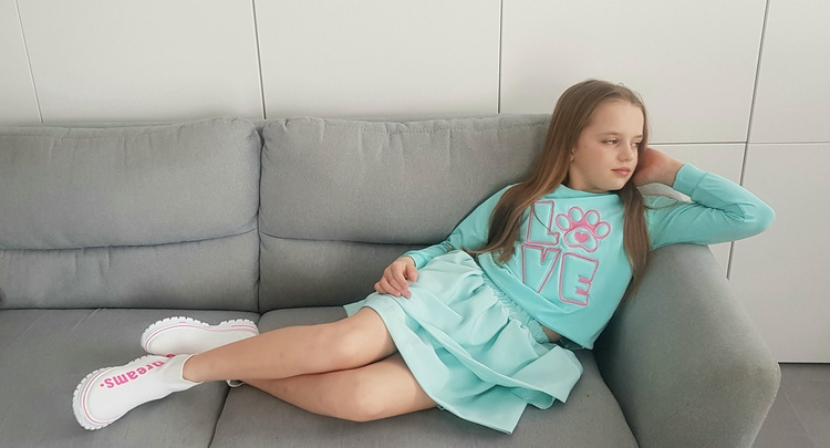 Sweatshirt Liebe Minze