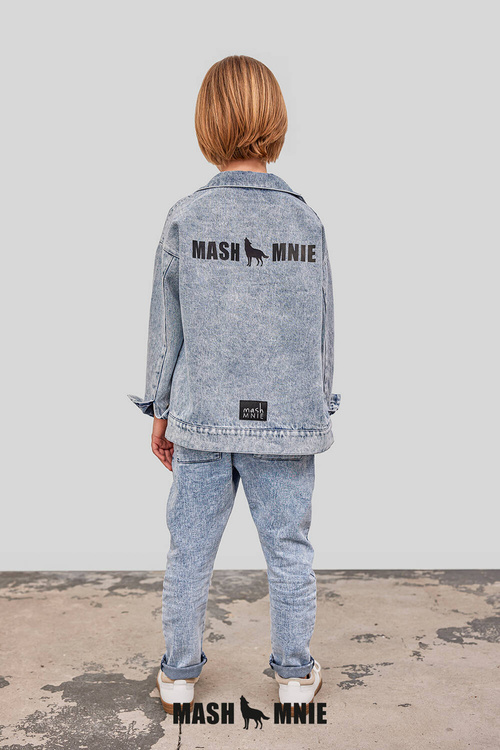 MashMnie Spodnie Jeans Niebieskie