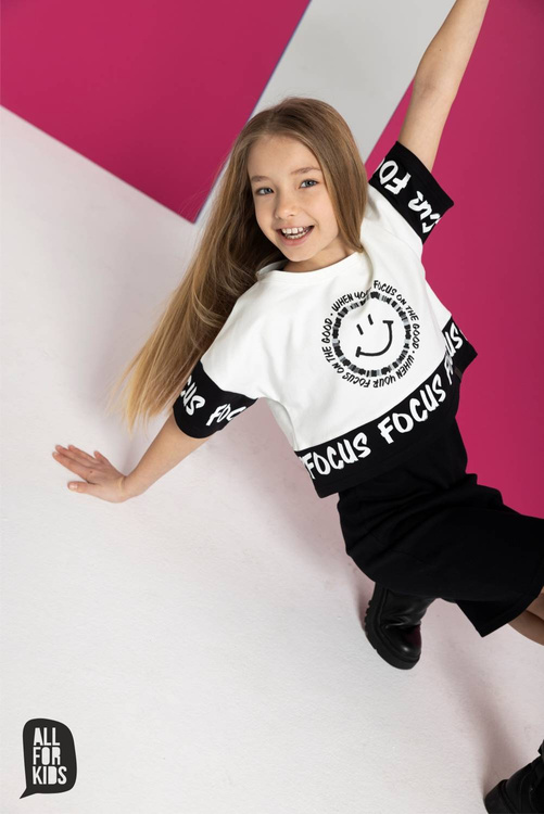 All For Kids T-shirt Mädchen Schwarz