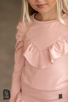 All For Kids Bluza Falbanki Róż