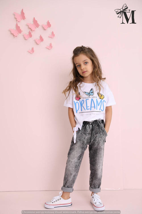 MAŁA  T-SHIRT TULLE SLEEVES