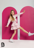 All For Kids Bluza Crop Róż