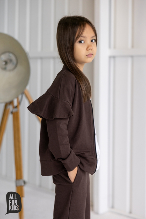 All Spodnie Szerokie/ Szwedy Brązowe