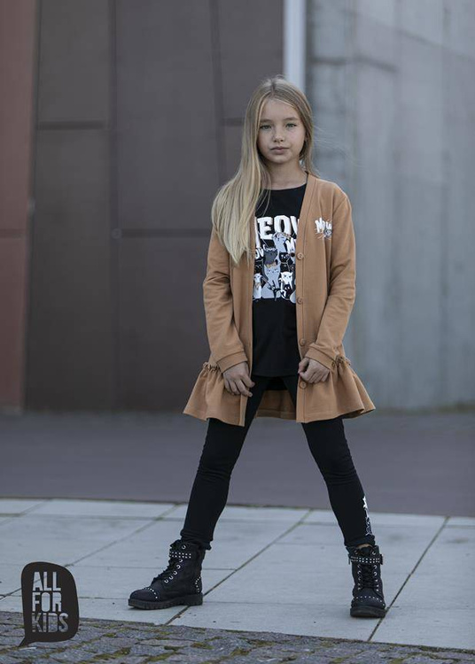 All For Kids Meow Blouse Black
