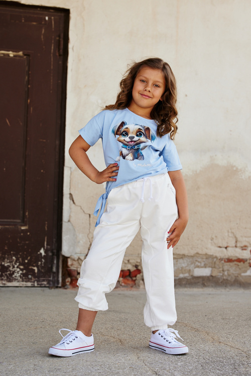 Jeanshose mit Pailletten