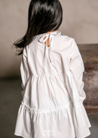 MashMnie Dress with Frills White