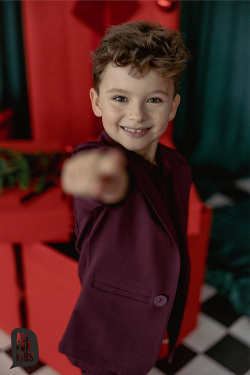 All For Kids Marynarka Boy Bordo