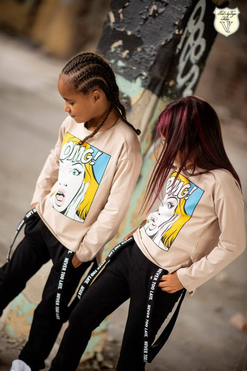 Kids By Voga Schwarze Hose mit Hosenträgern