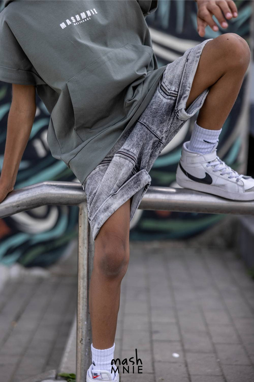 MashMnie Szorty Kieszonki Grey