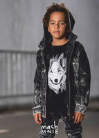 Sweatshirt mit Kapuze WOLF Schwarz 