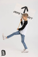 All For Kids Jeans-Hose Grau