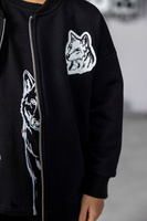 MashMnie T-shirt Wolfs Czarny