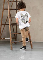 MashMnie Spodnie Bojówki Beż