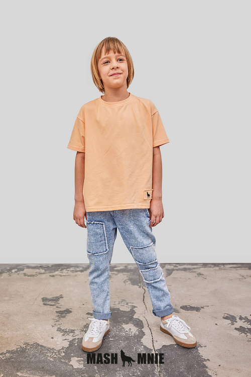 MashMnie Spodnie Jeans Niebieskie