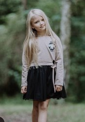 All For Kids Bluza Wiązanie Beż