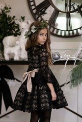 MałaMi Sukienka Koronkowa z Halką