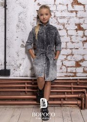 All For Kids Sukienka Jeans Grey