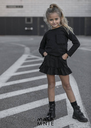 MashMnie Bluzka Kieszonka Czerń