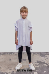 MashMnie Koszula Z Logo Wilka Biała                                      