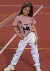 MashMnie Spodnie Boyfriend White