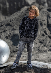 MashMnie Spodnie z Kieszeniami Blue