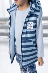 MashMnie Kamizelka Pasy Błękitno-Niebieska