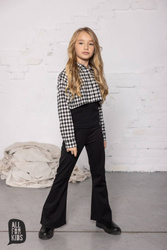 All Spodnie Dzwony Czerń